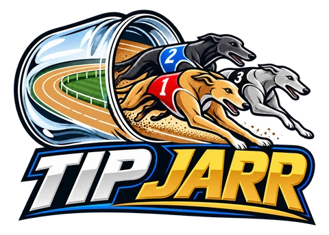 TipJarr: three greyhounds racing out of a tip jar